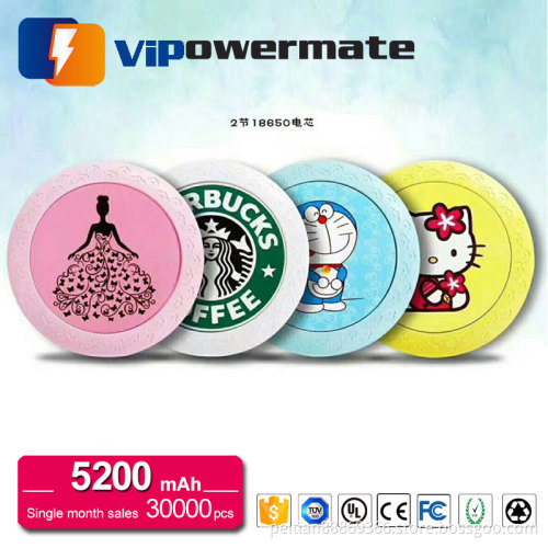 Wholesale promotional gift portable usb fashion external battery power bank 4400mah/ 5200mah